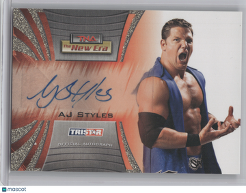 2010 TRISTAR TNA The New Era AJ Styles #A14 /50 Official Autograph