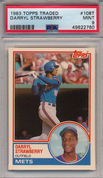 1983 Topps Traded Darryl Strawberry PSA 9