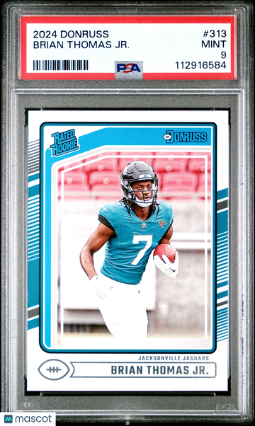 2024 Panini Donruss Brian Thomas JR. #313 Rookie PSA 9