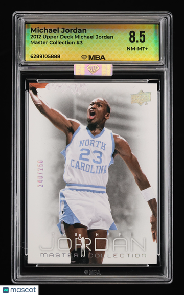 2012 Upper Deck Michael Jordan Master Collection Michael Jordan #3 MBA 8.5