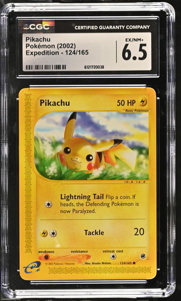 2002 Expedition #124/165 Pikachu CGC 6.5