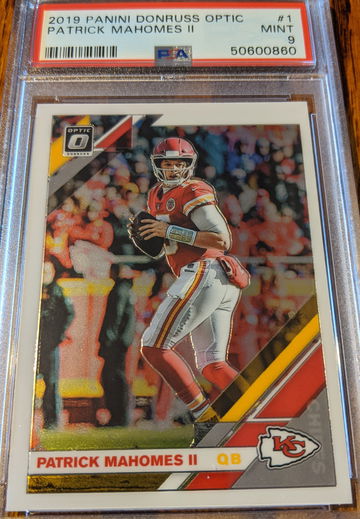 2019 Patrick Mahomes Donruss Optic PSA MINT