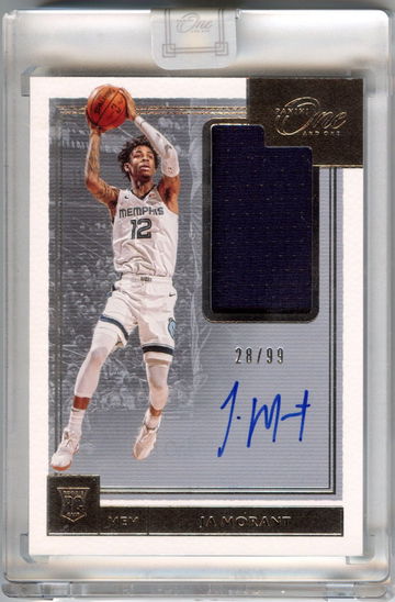 Ja Morant Rookie One & One RPA /99 Auto Patch  2019 Rookie RC On Card