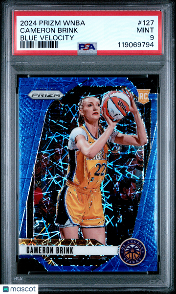 2024 Panini Prizm WNBA Cameron Brink #127 Blue Velocity Short Print Nicely Centered Mint Parallel/Variety Rookie Base Se