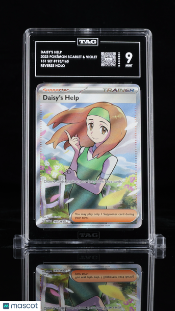 2023 Pokémon Scarlet & Violet Daisy's Help #195/165 Reverse Holo TAG 9