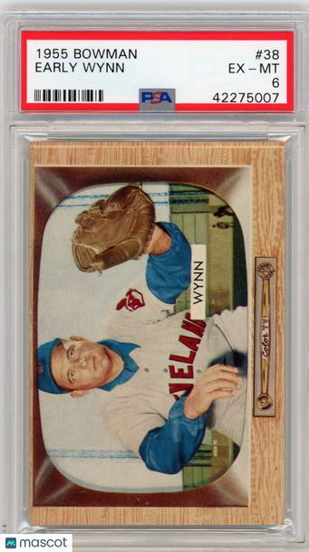 1955 Bowman Early Wynn #38 PSA 6