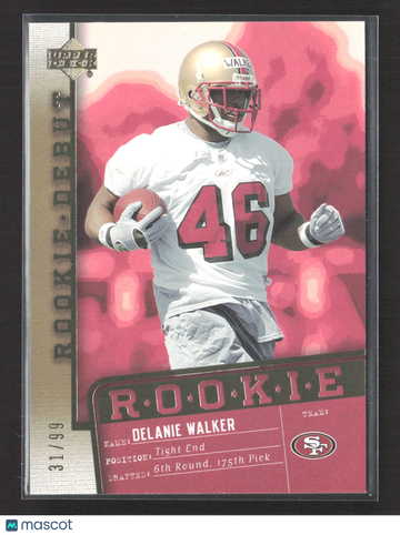 2006 Upper Deck Rookie Debut Delanie Walker #181 31/99