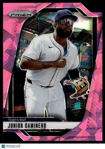 2025 Panini Prizm Junior Caminero #183 Pink Ice Prizm