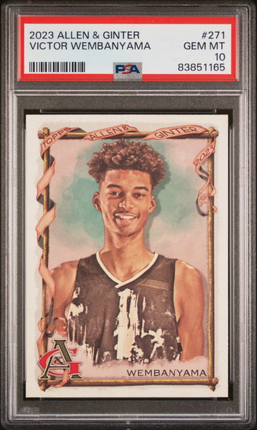 2023 TOPPS ALLEN & GINTER VICTOR WEMBANYAMA #271 RC ROOKIE PSA 10