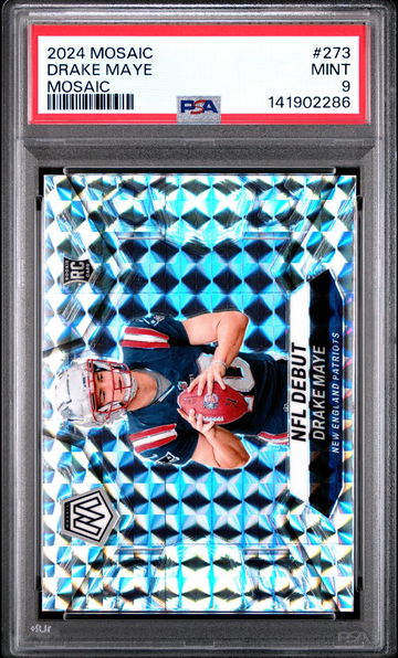2024 Panini Mosaic Mosaic Drake Maye #273 PSA 9