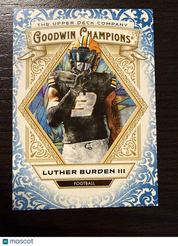 2025 Upper Deck Goodwin Champions Luther Burden III #13 Turquoise