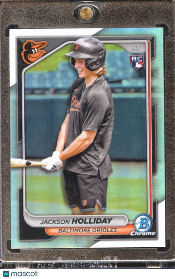 2024 Bowman Chrome Jackson Holliday #26 Aqua RC
