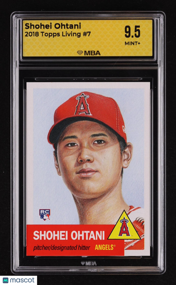 2018 Topps Living Shohei Ohtani #7 Rookie MBA 9.5