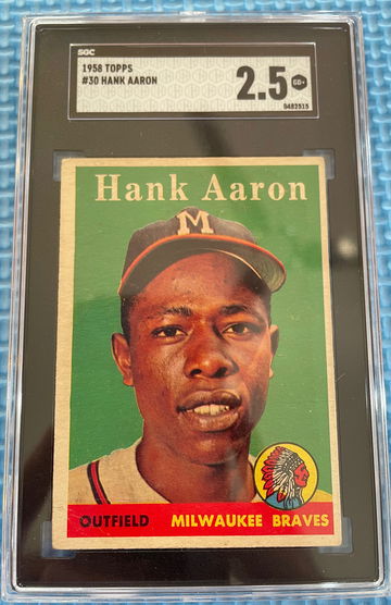 1958 Topps Hank Aaron #30 SGC 2.5