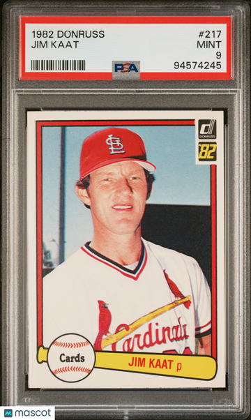 1982 Donruss Jim Kaat #217 PSA 9
