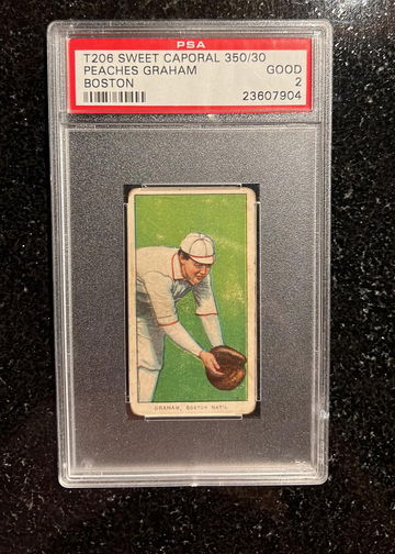 T206 Peaches Graham PSA 2