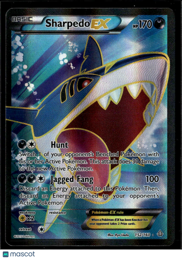 2015 Primal Clash Sharpedo EX Holo Rare FA #152/160