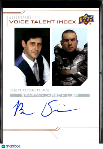 2024 Upper Deck Halo Legacy Collection Voice Talent Index Ben Diskin Autograph #VT-BD