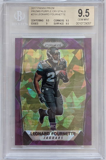 Leonard Fournette 2017 Prizm Purple Crystals
