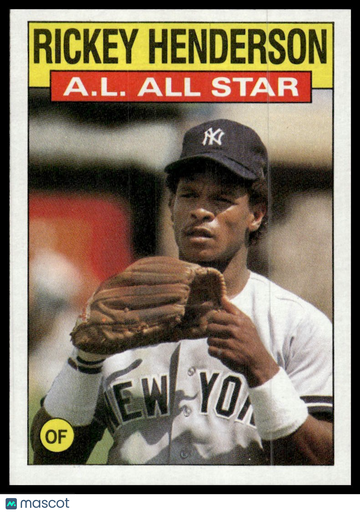 1986 Topps Rickey Henderson #716