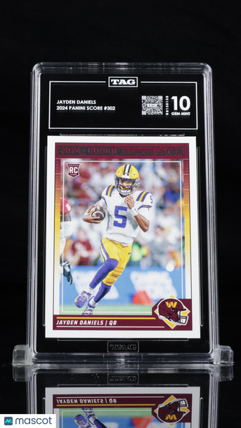2024 2025 Panini Score Jayden Daniels #302 Rookie TAG 10