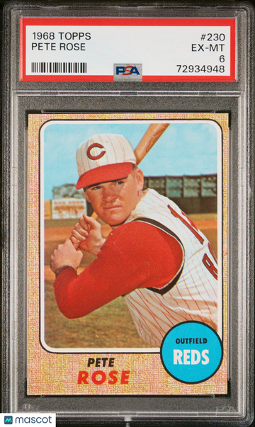 1968 Topps Pete Rose #230 PSA 6