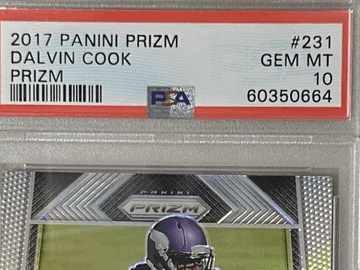 2017 Panini Prizm Dalvin Cook #231 PSA 10
