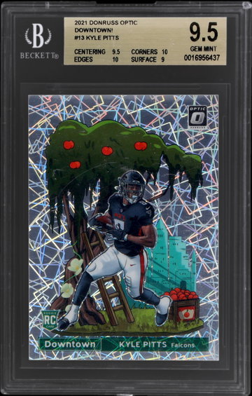 2021 Donruss Optic Kyle Pitts Downtown BGS 9.5 RC