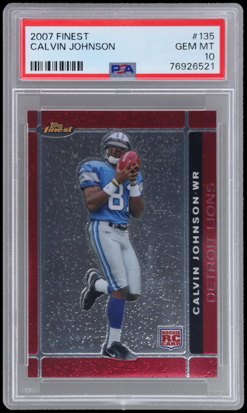 2007 Finest Calvin Johnson PSA 10 RC