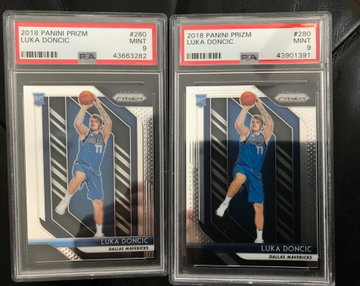 Luka Doncic (2) PSA 9 prizm rookie 280