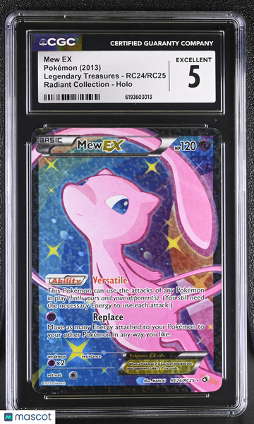 Mew EX #RC24/RC25 2013 Pokemon Legendary Treasures CGC 5