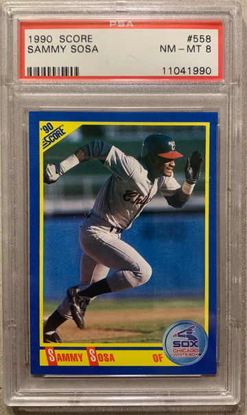 1990 Score Sammy Sosa RC #558