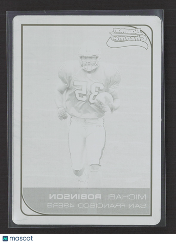 2006 Bowman Chrome Michael Robinson #259 Black Printing Plate 1 of 1 Printing Plate