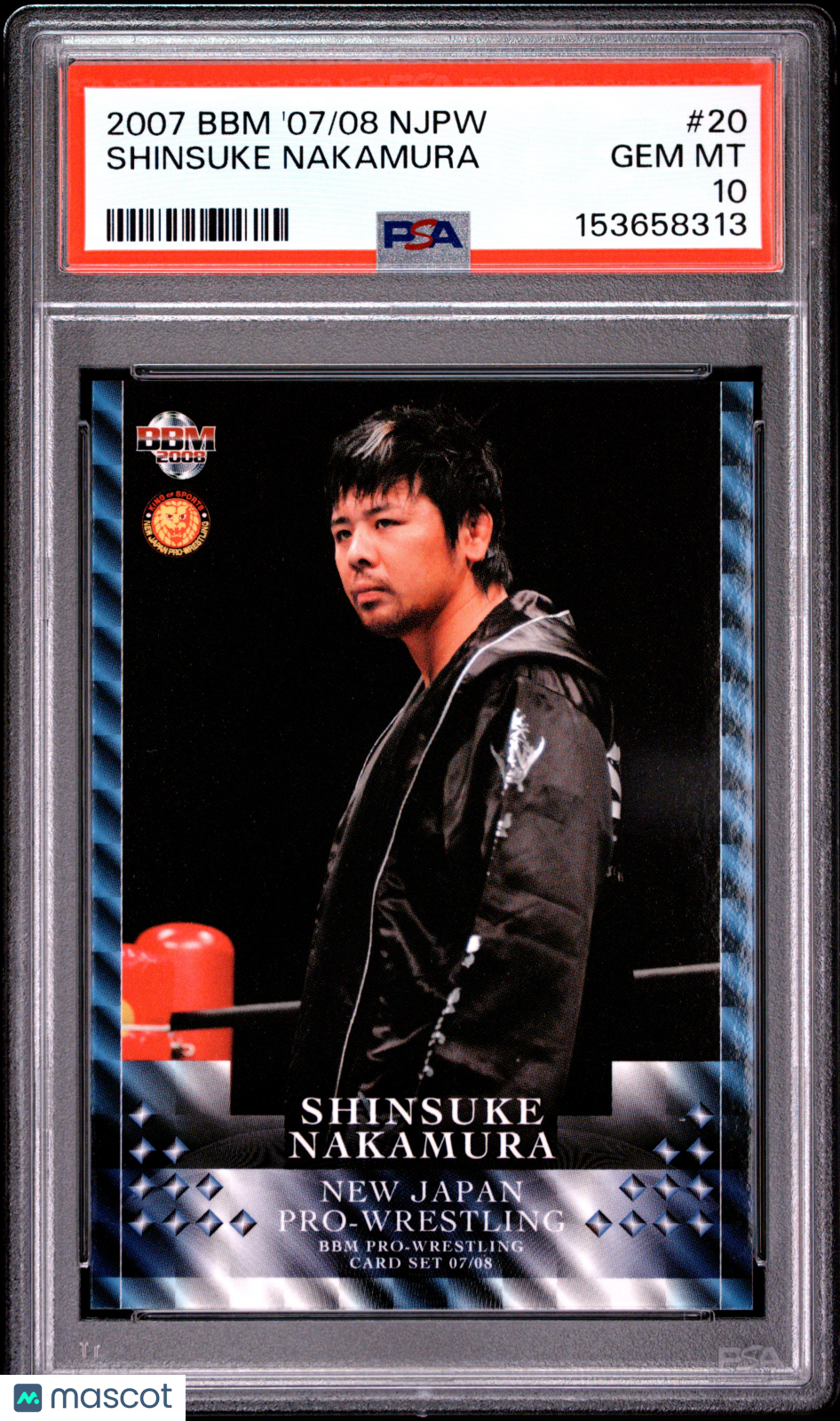 2007 BBM 2007-08 New Japan Pro-Wrestling Shinsuke Nakamura #20 PSA