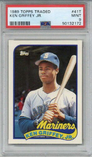 1989 TOPPS TRADED #41T KEN GRIFFEY JR BASEBALL CARD MARINERS PSA 9 CENTERED MINT
