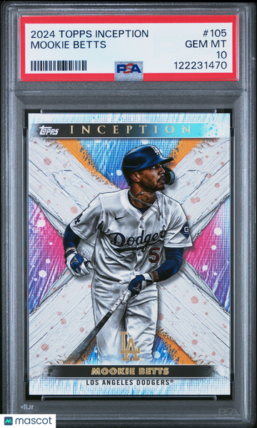 2024 Topps Inception Mookie Betts #105 Inception Parallel/Variety PSA 10