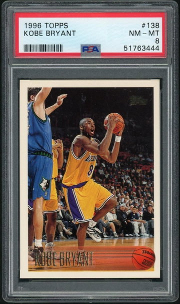 1996 Topps Kobe Bryant #138 PSA 8