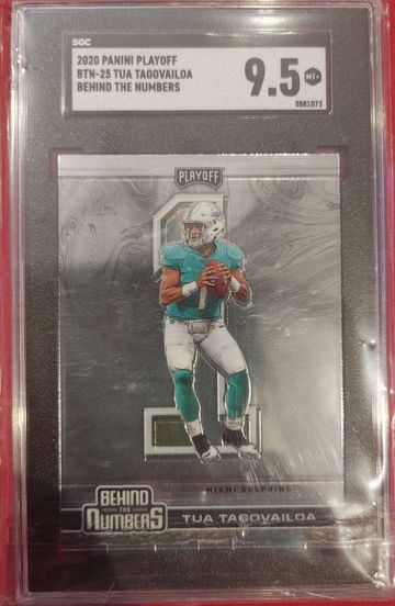 2020 Panini Playoff Behind The Numbers Tua Tagovailoa Miami Dolphins
