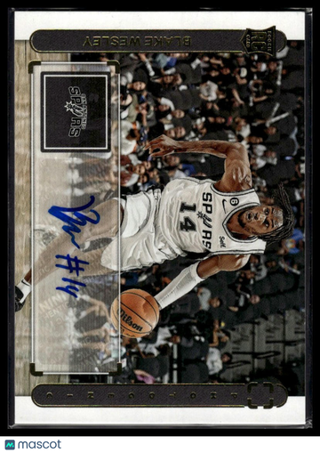 2022-23 Panini PhotoGenic Blake Wesley #RS-BW Rookie Autographs AU