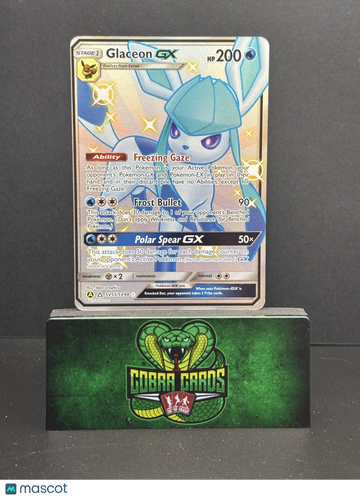 2019 Hidden Fates Glaceon GX Holo Ultra Rare FA SSR #SV55/SV94
