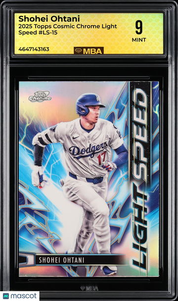 2025 Topps Cosmic Chrome Light Speed Shohei Ohtani #LS-15 MBA 9