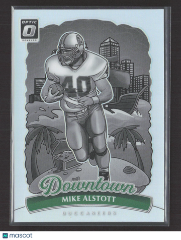 2025 Panini Donruss Optic Prizm Downtown Tampa Bay Buccaneers Mike Alstott #7 Football Card
