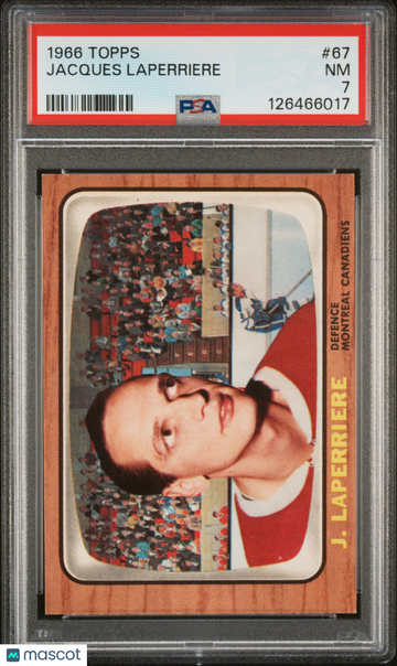 1966 Topps Jacques Laperriere #67 PSA 7