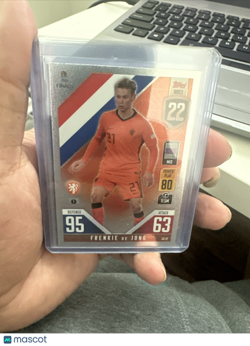 2022 Topps Match Attax UEFA Nations League Finals Frenkie de Jong #22