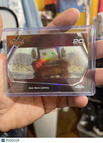 2024 Topps Chrome Disney Pixar Cars Mater Meets Lightning #CRS-4