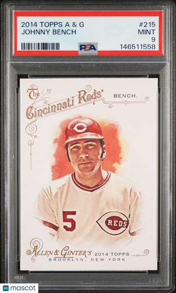2014 Topps Allen & Ginter Johnny Bench #215 PSA 9