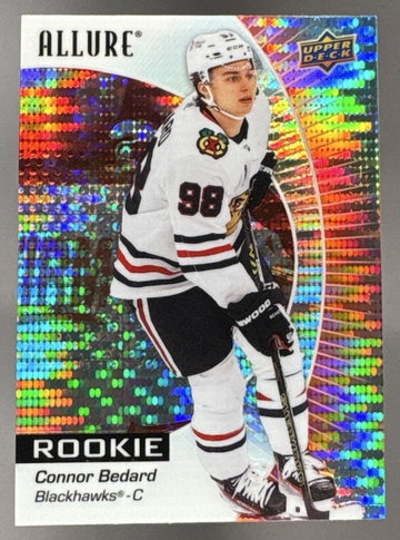 2023-24 Upper Deck Allure Connor Bedard #102 Red Rainbow Rookie RC