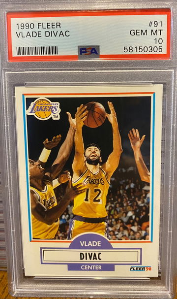 1990 Fleer Vlade Divac Rookie  PSA 10