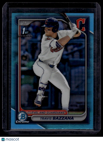 2024 Bowman Draft Travis Bazzana #BDC-1 Chrome Sky Blue Refractor