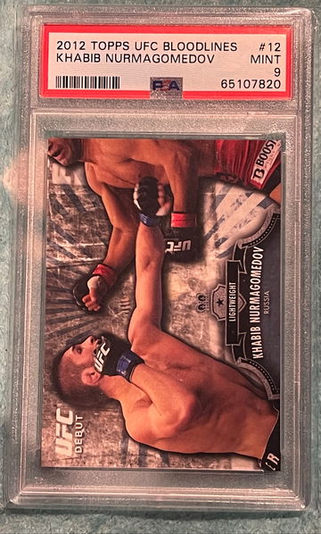 2012 Topps UFC Bloodlines Khabib Nurmogomedov rc PSA 9 #12